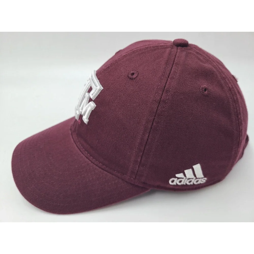 Texas A&M University Aggies Adidas SEC Strapback Adjustable Hat‎ Cap NCAA Maroon